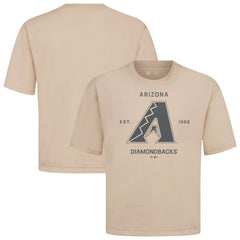 Arizona Diamondbacks Levelwear Crossway Oversized Luxe Signature Knit T-Shirt - MLB T-shirts