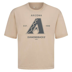 Arizona Diamondbacks Levelwear Crossway Oversized Luxe Signature Knit T-Shirt - MLB T-shirts