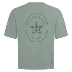 Houston Astros Levelwear Signet Oversized Luxe Signature Knit T-Shirt - MLB T-shirts