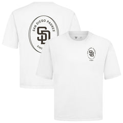 San Diego Padres Levelwear Signet Oversized Luxe Signature Knit T-Shirt - MLB T-shirts