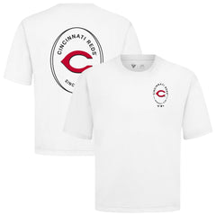 Cincinnati Reds Levelwear Signet Oversized Luxe Signature Knit T-Shirt - MLB T-shirts