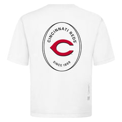 Cincinnati Reds Levelwear Signet Oversized Luxe Signature Knit T-Shirt - MLB T-shirts
