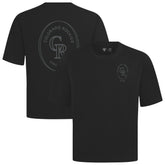Colorado Rockies Levelwear Signet Oversized Luxe Signature Knit T-Shirt - MLB T-shirts