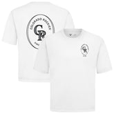 Colorado Rockies Levelwear Signet Oversized Luxe Signature Knit T-Shirt - MLB T-shirts