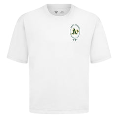 Athletics Levelwear Signet Oversized Luxe Signature Knit T-Shirt - MLB T-shirts