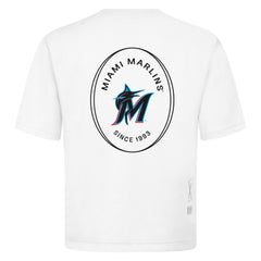 Miami Marlins Levelwear Signet Oversized Luxe Signature Knit T-Shirt - MLB T-shirts