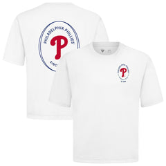 Philadelphia Phillies Levelwear Signet Oversized Luxe Signature Knit T-Shirt - MLB T-shirts