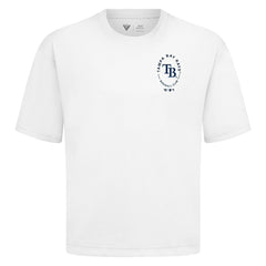 Tampa Bay Rays Levelwear Signet Oversized Luxe Signature Knit T-Shirt - MLB T-shirts
