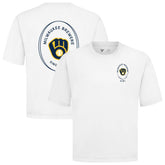 Milwaukee Brewers Levelwear Register Oversized Luxe Signature Knit T-Shirt - MLB T-shirts