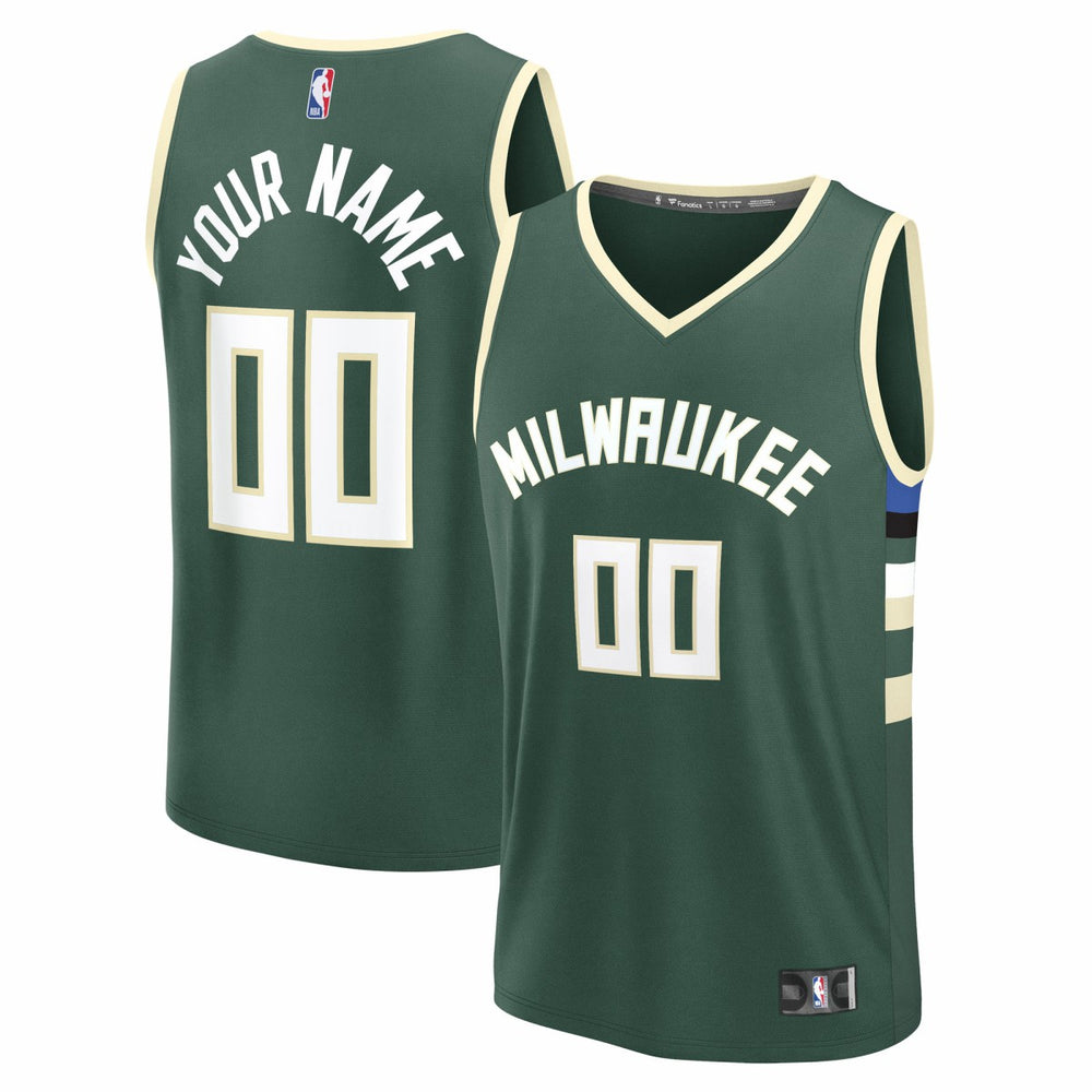 Green Milwaukee Bucks Fast Break Custom Jersey | NBA