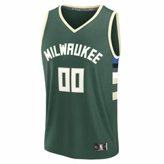 Green Milwaukee Bucks Youth Fast Break Custom Replica Jersey | NBA