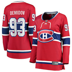 Ivan Demidov Montreal Canadiens Fanatics Women's Home Breakaway Player Jersey - NHL Jerseys