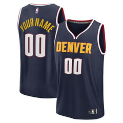 Navy Denver Nuggets Youth Fast Break Custom Replica Jersey sale | NBA