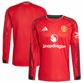 Manchester United Home 2025/26 Replica Long Sleeve Jersey