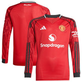 Manchester United Youth Home 2025/26 Replica Long Sleeve Jersey