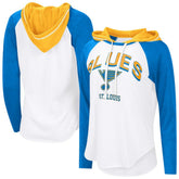 St. Louis Blues G-III 4Her by Carl Banks Women's MVP Hooded Long-Sleeve T-Shirt - NHL T-shirts