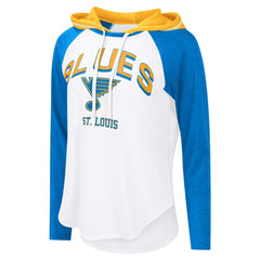 St. Louis Blues G-III 4Her by Carl Banks Women's MVP Hooded Long-Sleeve T-Shirt - NHL T-shirts