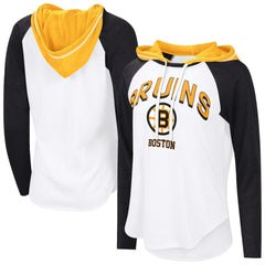 Boston Bruins G-III 4Her by Carl Banks Women's MVP Hooded Long-Sleeve T-Shirt - NHL T-shirts