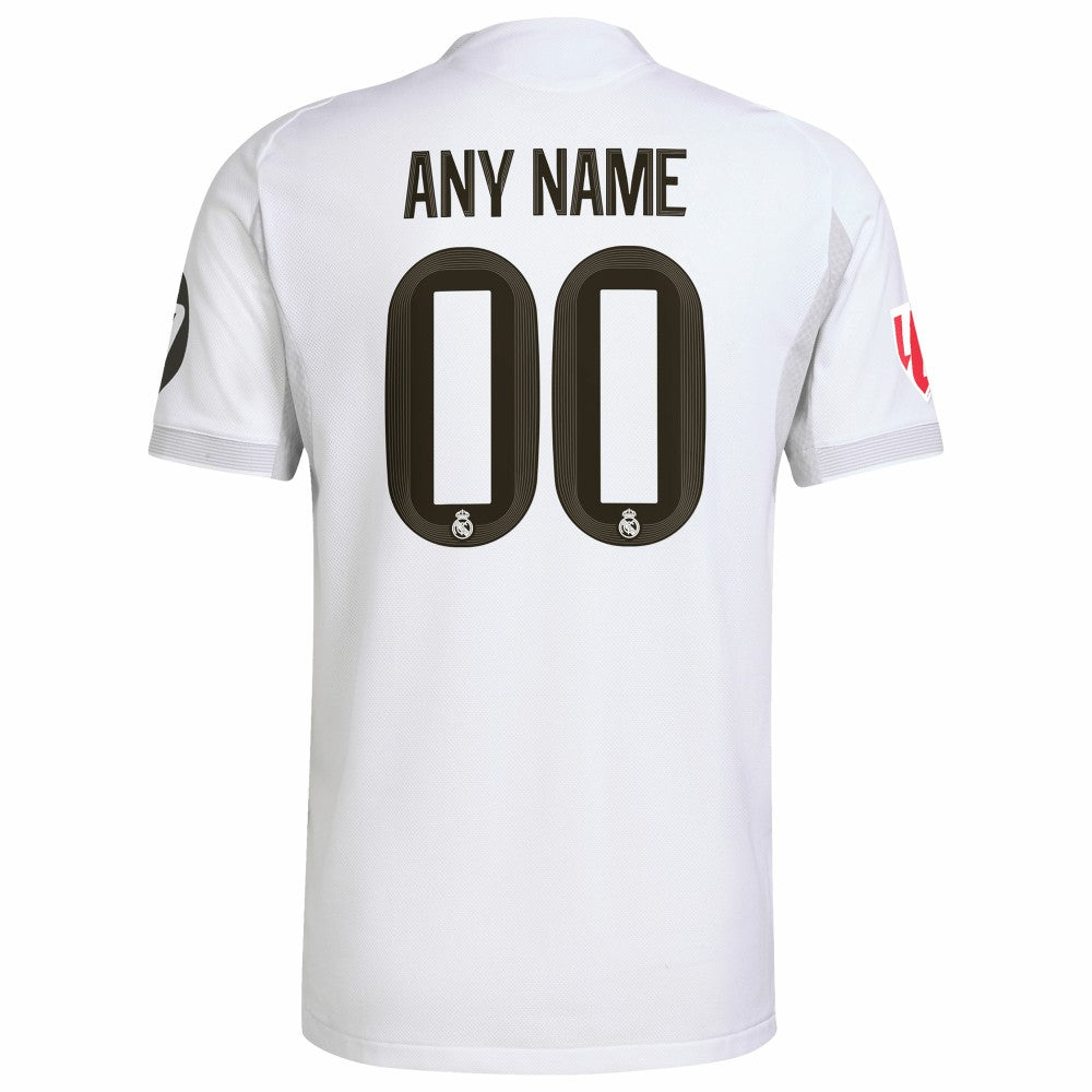 Real Madrid 2025/26 Home Custom Jersey Discount - White