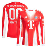 Bayern Munich 2025/26 Home Replica Long Sleeve Custom Jersey