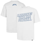 Los Angeles Chargers '47 Unisex I Love Guys Who Like Football Foundation T-Shirt | NFL New