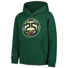 Minnesota Wild Mitchell & Ness Youth 25 Year Hoodie - NHL Hoodies