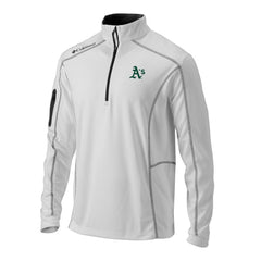 Athletics Columbia Omni-Wick Shotgun Quarter-Zip Pullover - MLB Pullover