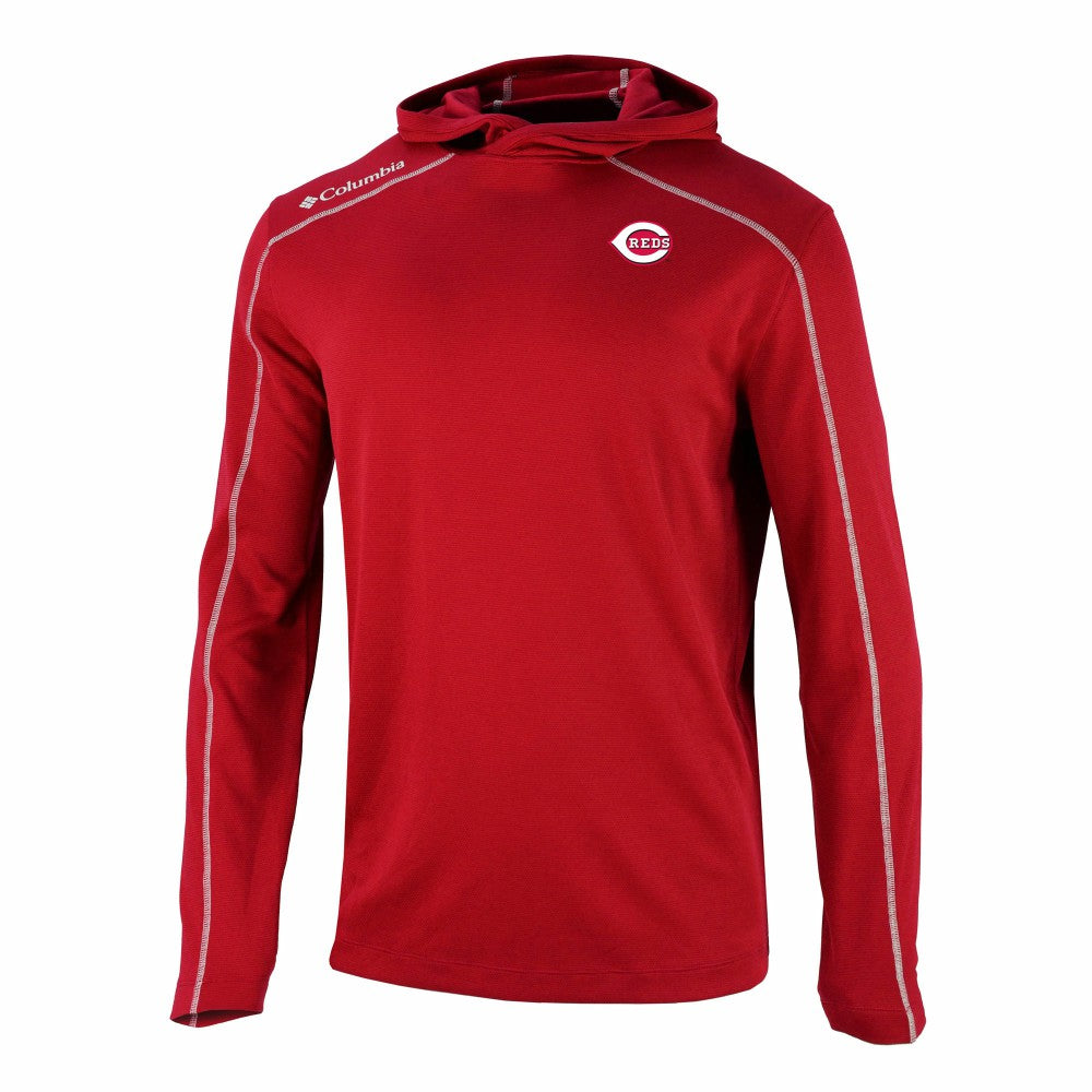 Cincinnati Reds Columbia Omni-Wick Shotgun Pullover Hoodie - MLB Hoodies