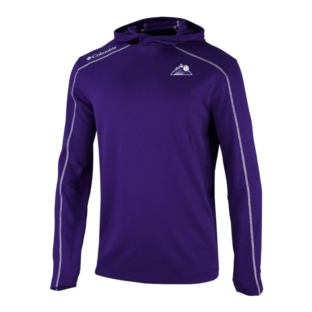 Colorado Rockies Columbia Omni-Wick Shotgun Pullover Hoodie - MLB Hoodies