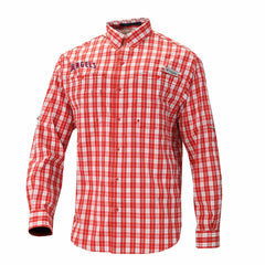 Los Angeles Angels Columbia Super Tamiami Omni-Shade Long Sleeve Button-Down Shirt - MLB