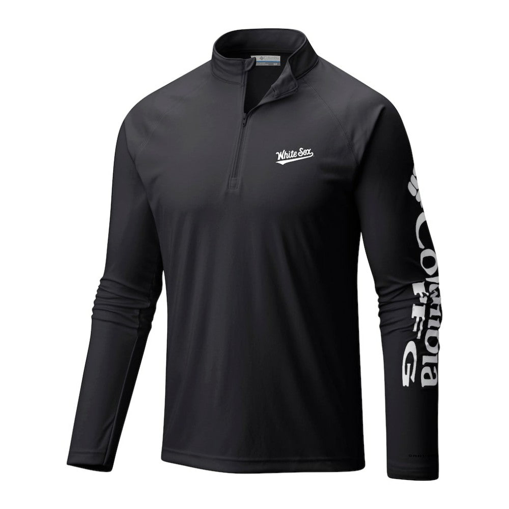 Chicago White Sox Columbia Terminal Tackle Omni-Wick Raglan Quarter-Zip Pullover - MLB Pullover