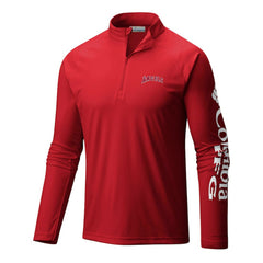 Los Angeles Angels Columbia Terminal Tackle Omni-Wick Raglan Quarter-Zip Pullover - MLB Pullover