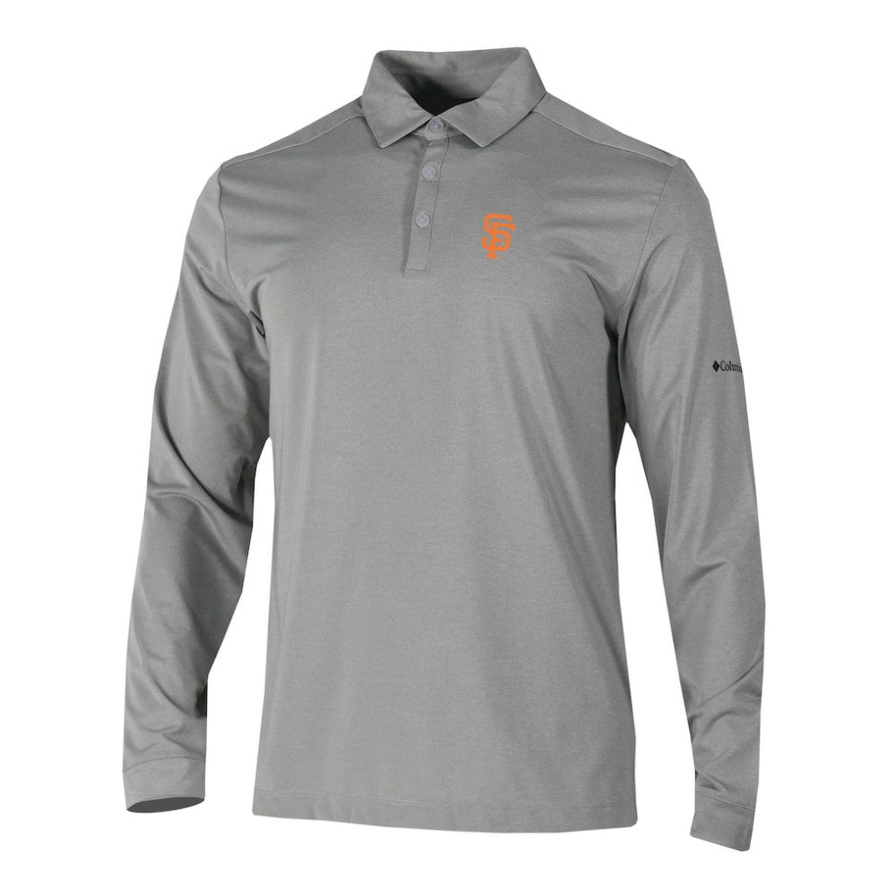 San Francisco Giants Columbia Omni-Wick Pin High Long Sleeve Polo - MLB