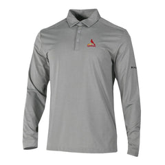 St. Louis Cardinals Columbia Omni-Wick Pin High Long Sleeve Polo - MLB