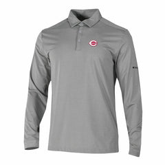 Cincinnati Reds Columbia Omni-Wick Pin High Long Sleeve Polo - MLB