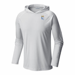 Kansas City Royals Columbia Terminal Tackle Omni-Shade Raglan Pullover Hoodie - MLB Hoodies