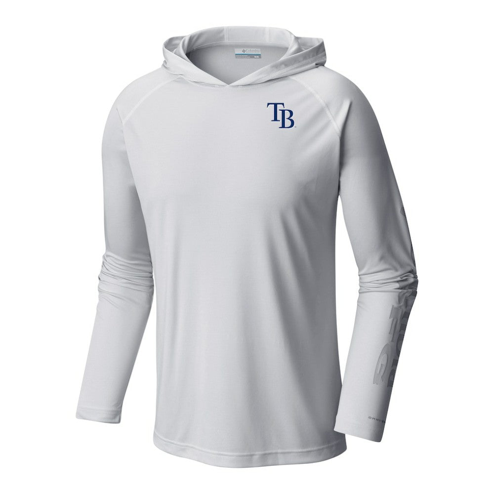 Tampa Bay Rays Columbia Terminal Tackle Omni-Shade Pullover Hoodie - MLB Hoodies