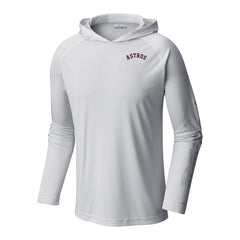 Houston Astros Columbia Terminal Tackle Omni-Shade Pullover Hoodie - MLB Hoodies