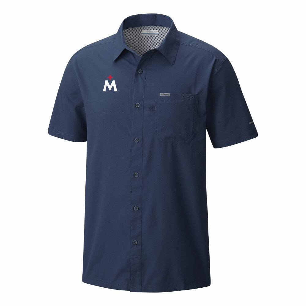 Minnesota Twins Columbia Slack Tide Omni-Wick Button-Up Camp Shirt - MLB