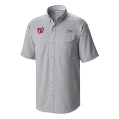 Washington Nationals Columbia Omni-Wick Low Drag Offshore Button-Up Shirt - MLB