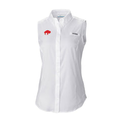 Buffalo Bills Women's Historic Tamiami Omni-Shade Sleeveless Button-Up Shirt | NFL Outlet