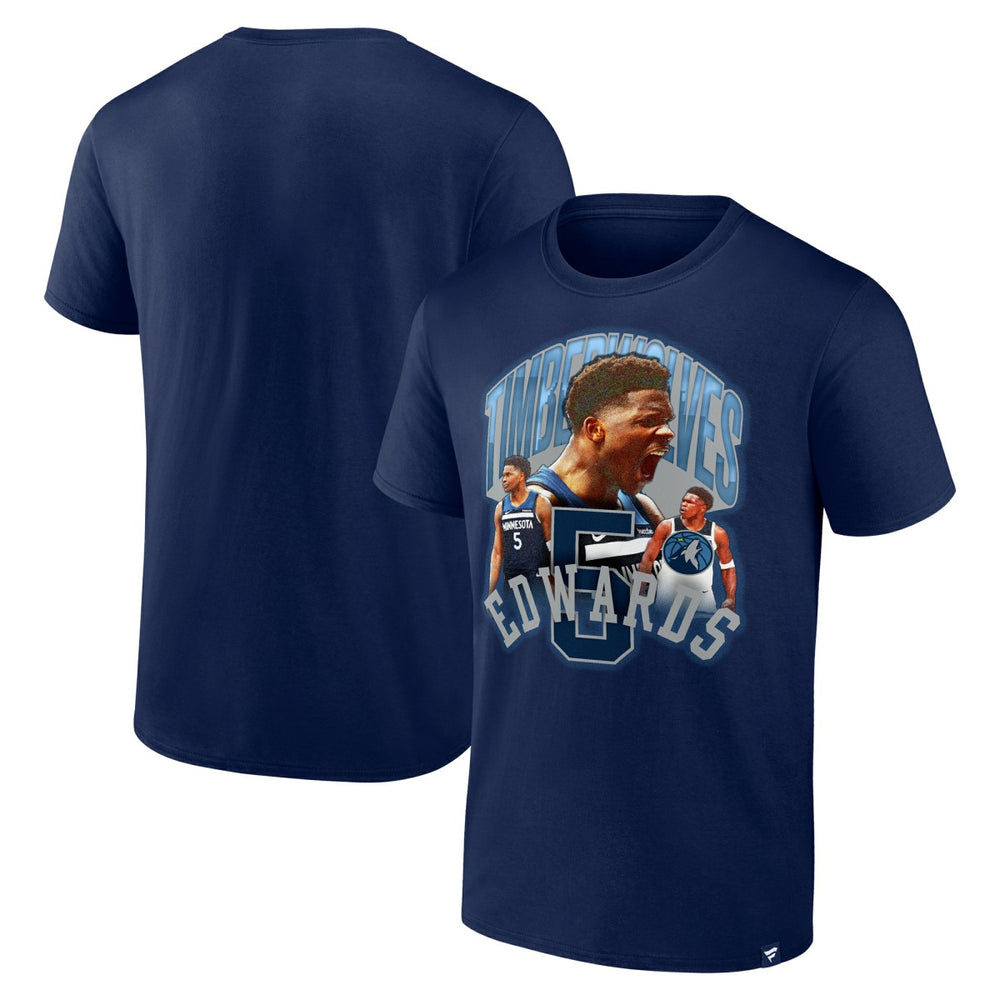 Navy Anthony Edwards Minnesota Timberwolves Notorious 4.0 T-Shirt | NBA