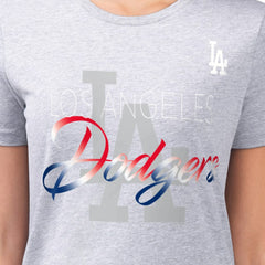 Los Angeles Dodgers G-III 4Her by Carl Banks Women's Super-Slim Fit Lightweight Shadow Logo Graphic T-Shirt - MLB T-shirts