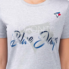 Toronto Blue Jays G-III 4Her by Carl Banks Women's Super-Slim Fit Lightweight Shadow Logo Graphic T-Shirt - MLB T-shirts