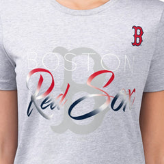 Boston Red Sox G-III 4Her by Carl Banks Women's Super-Slim Fit Lightweight Shadow Logo Graphic T-Shirt - MLB T-shirts