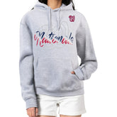 Washington Nationals G-III 4Her by Carl Banks Women's Shadow Logo Graphic Pullover Hoodie - MLB Hoodies
