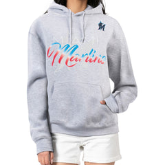 Miami Marlins G-III 4Her by Carl Banks Women's Shadow Logo Graphic Pullover Hoodie - MLB Hoodies
