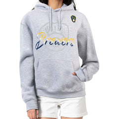 Milwaukee Brewers G-III 4Her by Carl Banks Women's Shadow Logo Graphic Pullover Hoodie - MLB Hoodies