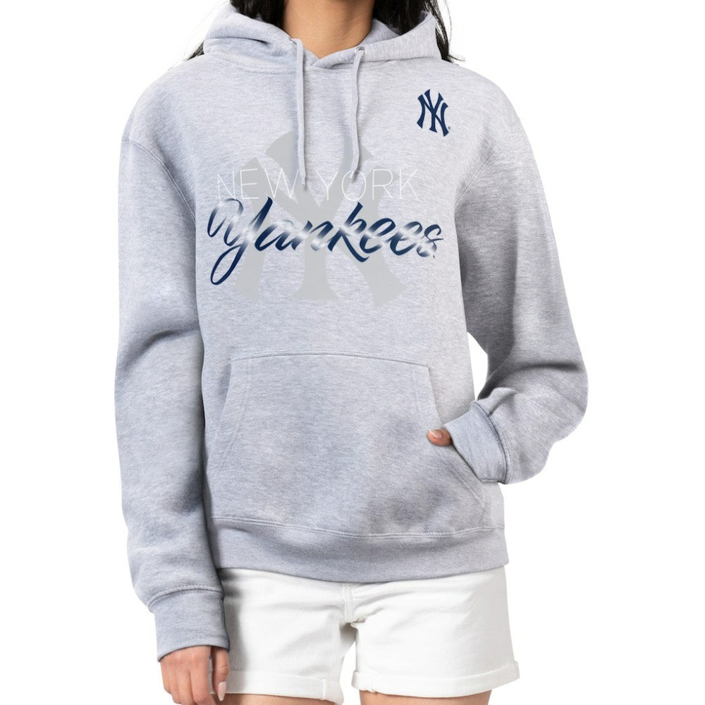 New York Yankees G-III 4Her by Carl Banks Women's Shadow Logo Graphic Pullover Hoodie - MLB Hoodies