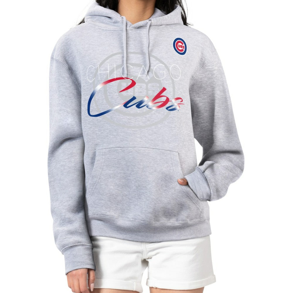 Chicago Cubs G-III 4Her by Carl Banks Women's Shadow Logo Graphic Pullover Hoodie - MLB Hoodies